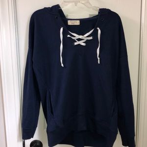 Navy Blue Long Sleeve Sweater